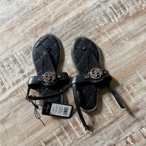 bebe Black Kids Sandals